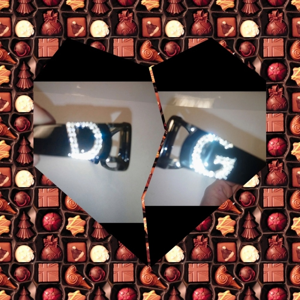 Vintage Dolce Gabbana Glasses & Case GUC Crystals